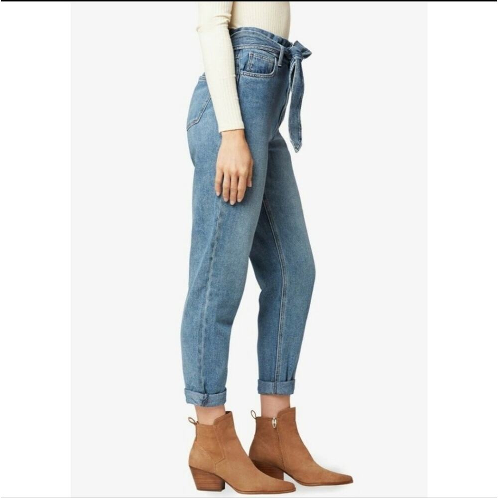 Joes Jeans The Brinkley High Rise Paperbag Tie Waist Straight Denim Jean Size 30 - Picture 4 of 14